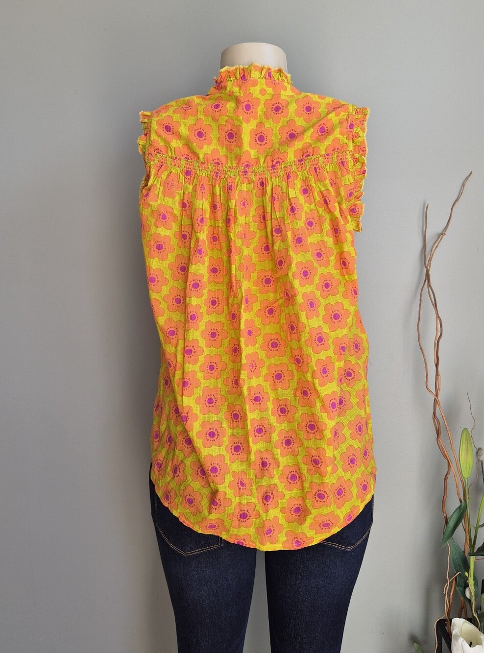 Ivy Jane Popping Flowers Top size S - Picture 6 of 8